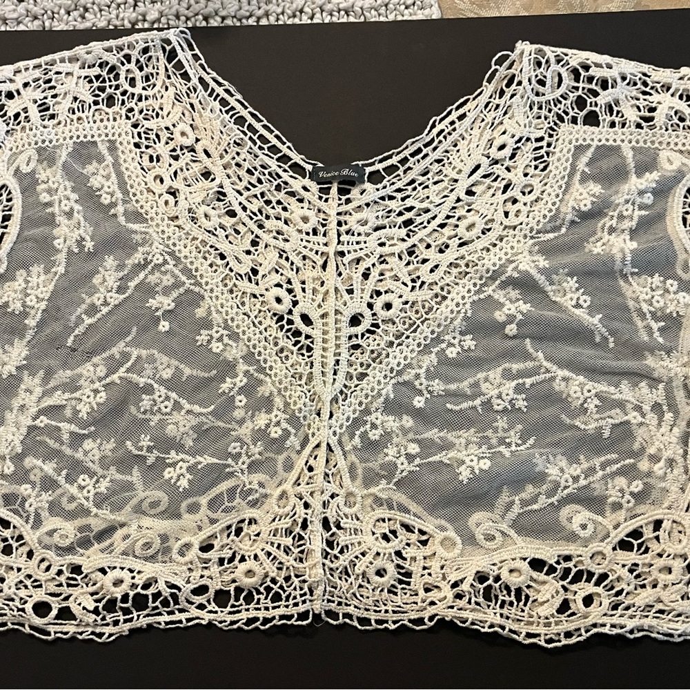 Elegant Lace Cropped Top
